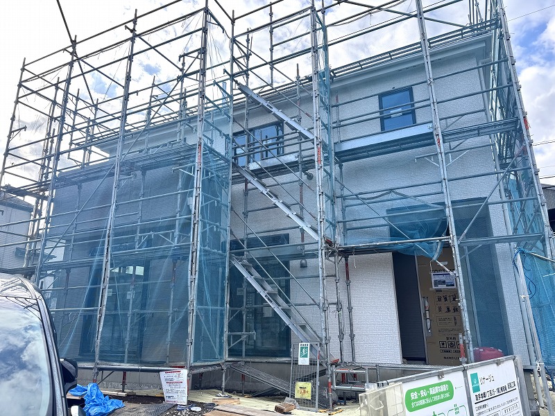 ��錧���s�{��1���ڂ̐V�z��ˌ��Ă̌��n�O�ώʐ^