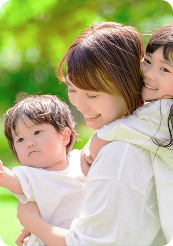 ��e�Ǝq��2�l�̎ʐ^